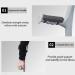 LINYUES Crutches 1 Pair Forearm with Open Cuffs Folding Aluminum Walking 10-Level Height Adjustable Ergonomic Handles Suitable for Men and Women Height 140-185Cm/Black (Blac - Buy Online on GoSupps.com