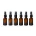 6Pcs 15ml/0.5oz Amber Glass Spray Bottles Empty Refillable Fine Mist Spray Bottles with Cap Travel Size Storage Container Vials for Essential Oils Aromatherapy Perfume Cosmetic Sprays