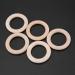 50 Unfinished Natural Wood Rings - 50mm DIY Craft Accessories for Jewelry Bracelets & Garlands - Buy Online on GoSupps.com