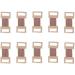 15 Pcs Brown Elastic Bandage Clips - Stretch Metal Clips for Bandaging Supplies | Replaceable Wrap Clips for Durable Support - Buy Online on GoSupps.com