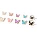 FEIlei 5Piece Colorful Metal Butterfly Nail Decoration Butterfly Charm for DIY Manicure - Buy Online on GoSupps.com