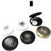 Elegant Contact Lens Case Snowflake Eye Lens Case Simple Black and White Contact Lens Travel Case for Fashion Storage and Portable Personality (Color : White) - Buy Online on GoSupps.com