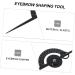 Ipetboom Eyebrow Positioning Ruler Eyebrow Measure Tool Eyebrow Mapping Tool Light Measuring Ruler - Buy Online on GoSupps.com