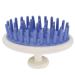 Scalp massage device anti -slide silicone hair massage device brushes massage scalp brush washing hair comb pet hair brushes (purple)