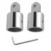 SHENGHUISS 7/8 inch or 1 inch Bimini Top Cap Eye End Boat Fitting Stainless Steel 316 Fits 7/8 inch or 1 inch O.D. Round Tubing with L Shape Hex Key 1 inch-2 Pack