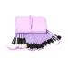 JHion 32 Pcs Synthetic Foundation Powder Concealers Eye Shadows Makeup Brush Sets Purple