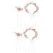 FRCOLOR 2 Sets Bridal Wreath Floral Headpiece Hair Bands for Womens Hair Bride Hair Clasp Flower Girl Headpieces for Wedding Adjustable Headband Flower Wreath Floral Wreath Headband Fabric