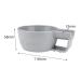 Folpus Gray Shaving Bowl - Smooth Foaming Wet Shaving Cup for Men | Perfect Valentine's Day Gift for Husband & Father - Buy Online on GoSupps.com