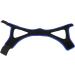 Adjustable Breathable Anti-Snoring Chin Strap - Black with Blue Edge - Buy Online on GoSupps.com