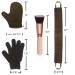 4 Pack Self Tanning Kit with Mitt, Back Applicator, Exfoliating Glove & Face Tanner Brush - Brown - Buy Online on GoSupps.com
