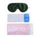 Silk Dry Eye Mask: Warm Moist Heat and Ice Gel Compress for Dry Eye Relief - Dark Green - Buy Online on GoSupps.com