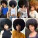 XTrend 8-Inch Short Afro Curly Wig - Heat-Resistant Synthetic Black Fluffy Hair for Black Women | 1B Color - Buy Online on GoSupps.com