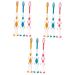 Solustre 18 STK children's toothbrushes travel toothbrush set toothbrushes mass bulk toothbrush toothbrush for children travel toothbrush children toothbrush rubber protection travel oral care