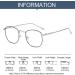Buy HomeSoGood Light Block Discoloration Optical Glasses - Oversized Ultra Light Eye Protection for Men & Women - Ideal for Office & Computer Use (Black Silver - Buy Online on GoSupps.com