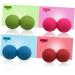 Fomiyes 2-in-1 Peanut Yoga Roll & Massage Balls - Silicone Self-Massage for Fitness & Foot Relief - Buy Online on GoSupps.com
