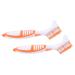 VANZACK 2pcs Turtle Shell Cleaning Brush Denture Cleaner Tortoise Shell Cleaning Brush Braces Brush Turtle Shell Mud Brush Kitchen Dishes Brush Cleaning Scrubber Plastic Fish Tank Shoe 16x5cm As Shown 1