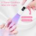 URAQT Handheld UV Nail Lamp - Rechargeable USB Nail Dryer with LED Screen and Timer | Portable Gel Nail Light for Women - Buy Online on GoSupps.com
