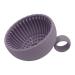 Brush Cleaner Pads Makeup Brush Cleaner Bowl Silicone Make Up Cleaner Portable Washing Cosmetic Bowls Easy To Clean Makeup Brush Bowls Brush Washing Bowl For Girls Fast Make Up Cleaning Lavender