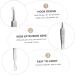 VINTORKY 3pcs Clip Blackhead Comedone Mole Removal Scissor Removal Tweezers Kit Stainless Steel Silver - Buy Online on GoSupps.com
