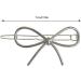 Electroplated Bowtie Hair Clip Hairpin Girl Metallic Hair Barrette Side Pin Clip Women Hair Ornaments Oh! - Buy Online on GoSupps.com