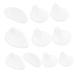 FOMIYES 6 Pairs Toe Pads Forefoot Pad Inserts Sandal Inserts Non Slip Sandal Toe Guard Ball of Foot Pads Metatarsal Pads Cushion Sandals Foot Cushion Pinch Toes Pu Miss Protection Pad