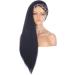 Xtrend 26 Inch Kinky Straight Yaki Headband Wig for Black Women - Natural Looking Synthetic Hair, Easy to Wear - 1B# Black Color - 26 Inch - Buy Online on GoSupps.com