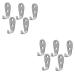 Alipis 10 Pcs Hook up Heavy Duty Hook Heavy Duty Clothes Rack Hand Towel Hook Hats Hook Bulk Jacket 5X3CMx2pcs Silverx2pcs