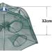 Goture Portable Folded Fishing Net with 12 Holes and 100 Feet Rope - Ideal for Catching Fish, Shrimp, Minnows, Crayfish, and Crabs - Buy Online on GoSupps.com