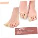 JEWEDECO 2pcs Silicone Gel Toe Tubes Sleeves - Big Toe Guards for Corns and Toe Split - Cotton Corn Covers - 2.5x4cm - Buy Online on GoSupps.com