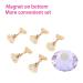 Magnetic Nail Tip Holder - Oval Crystal Design for Perfect Positioning | 3 Colors Available (Purple) - Buy Online on GoSupps.com
