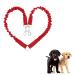 JVHLOV Dog leash for 2 dogs double -leasing 360 rotatable dog leash double dog double leash coach leash for two dogs for small medium and large dogs red
