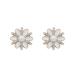 CLSSLVVBN 2 Pieces Hairpin Elegant Headdress Shiny Rhinestones Delicate Pearl Flower Buckle Hair Accessories for Wedding Pearl Snowflake