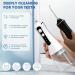 Rykostex Cordless Water Flosser for Teeth Cleaning - 300ML Dental Oral Irrigator | Rechargeable Waterproof 3 Modes & 5 Tips - Perfect for Home & Travel (White - Buy Online on GoSupps.com