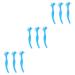 TOVINANNA 9 STK double -sided toothbrush cleaning brush children toothbrush toothbrush false teeth prosthesis brush false toothbrush care dentures cleaning kit tool detergent