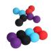 Combined peanut ball peanut massage peanut massage ball foot sole peanut lacro-lacrosse silicone gag peanut yoga roll whole body massage ball relaxation ball fitness red 12.00x6.30cm red