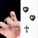WakiHong 60 Pcs Chrome Hearts Cross Nail Charms - Silver 3D Metal Cross for Manicure Art & DIY Accessories - Buy Online on GoSupps.com