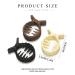 Brinie Small Hair Clips - Pack of 3 | High Ponytail Jaw Clips for Women and Girls | Acrylic Hair Claw Clips for Nonslip Hairstyling - Buy Online on GoSupps.com