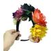 Mexican Rose Flower Crown Headband Halloween Party Flower Hairbands Costume Headpiece Headgear for Halloween Cosplay Carnival Party - Buy Online on GoSupps.com