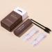 IBCCCNDC One Step Eyebrow Stamp Shaping Kit - Dark Brown Waterproof Eyebrow Makeup with 10 Stencils and Brushes - Buy Online on GoSupps.com