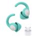 NRR 33dB Ear Plugs for Sleeping Noise Cancelling Reusable Silicone Earplugs for Noise Reduction Hearing Protection Ear Plugs for Focus Study Work Sleep - Green Green-0301