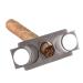 Cigar Boxs Humidors Cigar Cutters Guillotine Stainless Steel Double Self Sharpeniblades High Grade Brushed Finish Elegant Pouch and Gift Box
