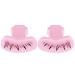 Eyelash Stamp for Beginner 1 Pair DIY Natural Long Lasting Lower Lash Stamp for Makeup Silicone Eyelash Stamps Tool for Woman Girls Style 2 Eyelash Stamps Tool Pink