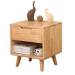 Nightstand Solid Wood Storage Small Bedroom Locker Nightstand Table with Drawers Furniture for Bedroom Living Room Office (Color : A) Dignified