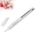Nail Art Dotting Pen 2 800 Metal Beads Dotting Bullion Pen Painting Diy Nail Decoration For Manicure Pedicure(Silver)