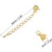10Set Gold Tone Ribbon Crimp Clamp Ends with Lobster Claw Clasps - DIY Craft Making Supplies - Buy Online on GoSupps.com