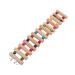 3Sizes Pet Parrot Climbing Swing Ladder Wooden Parrot Cage Play Ladder Parrot Perch Climbing Ladder Parrot Cage Toys for Parakeet Conure Cockatiel Cage Accessories Exercise Toy(L)