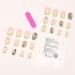 Aiwjeakh French Butterfly False Nails Long Coffin Nail Tip Detachable Press on Nails DIY Manicure Glitter Diamond Nails ABS - Buy Online on GoSupps.com