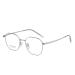 SERONI Polygon Metal Frame Blue Light Blocking Glasses for Women Men Anti UV Ray Computer Reading Glasses for Women Men Gun-green 50 Millimeters