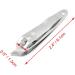 Sourcingmap Sharp Nail Clipper Stainless Steel Fingernail Clipper Slanted Toenail Clippers for Women Men Nail Cutter Toe Nail Clippers for Thick Toenails Silver Tone - Buy Online on GoSupps.com