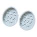 Zerodeko 2pcs Cake Silicone Mold Egg Shaped Mold Tuile Molds Silicone DIY Baking Moulds Easter Bunny Egg Silicone Easter Eggshell Semi Sphere Silicone 3D Silicone Mold Food Silica Gel Fudge 19.9x16.4cm Blue